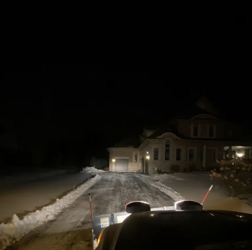 Plow in Action — O'Doherty's Property Services